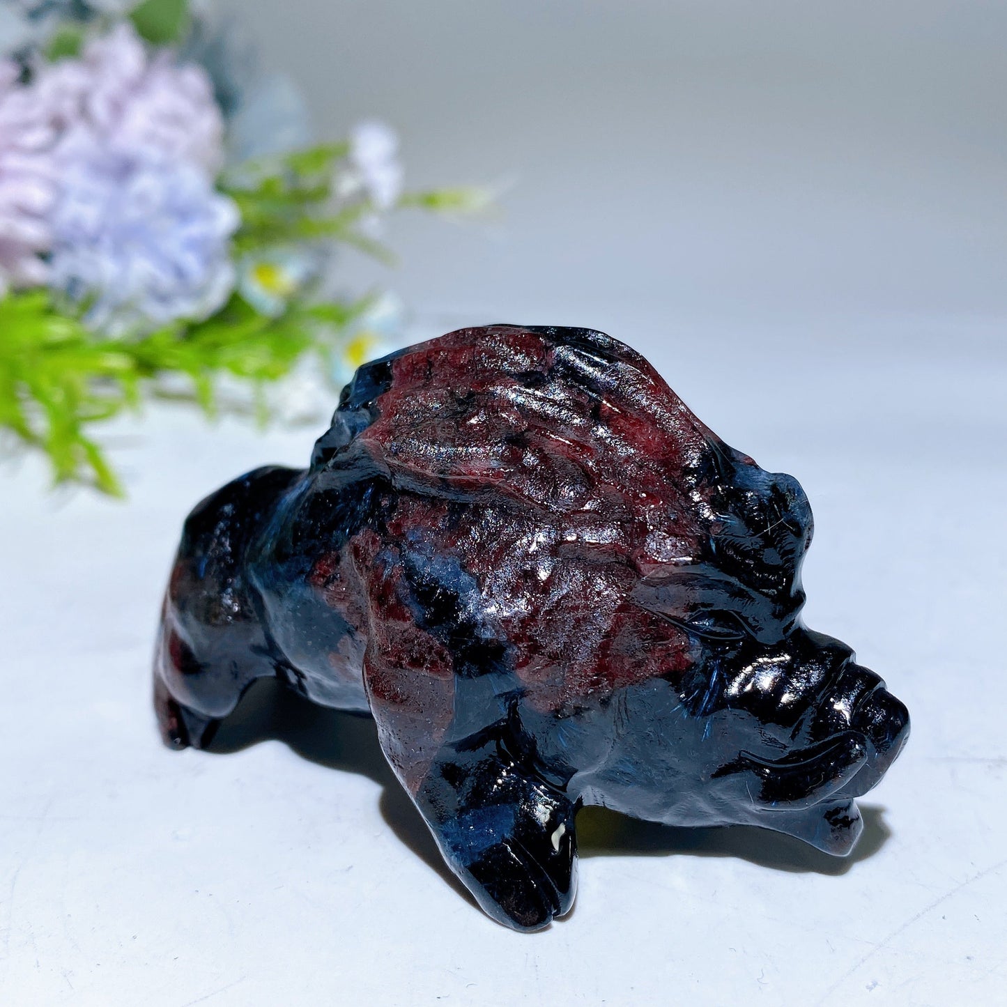 3.0" Jade Astrophylite Wild Boar Carving Crystal Healing Bulk Wholesale