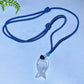 Natrual Clear Quartz Fish with Rope Necklace Crystal Healing Bulk Wholesale