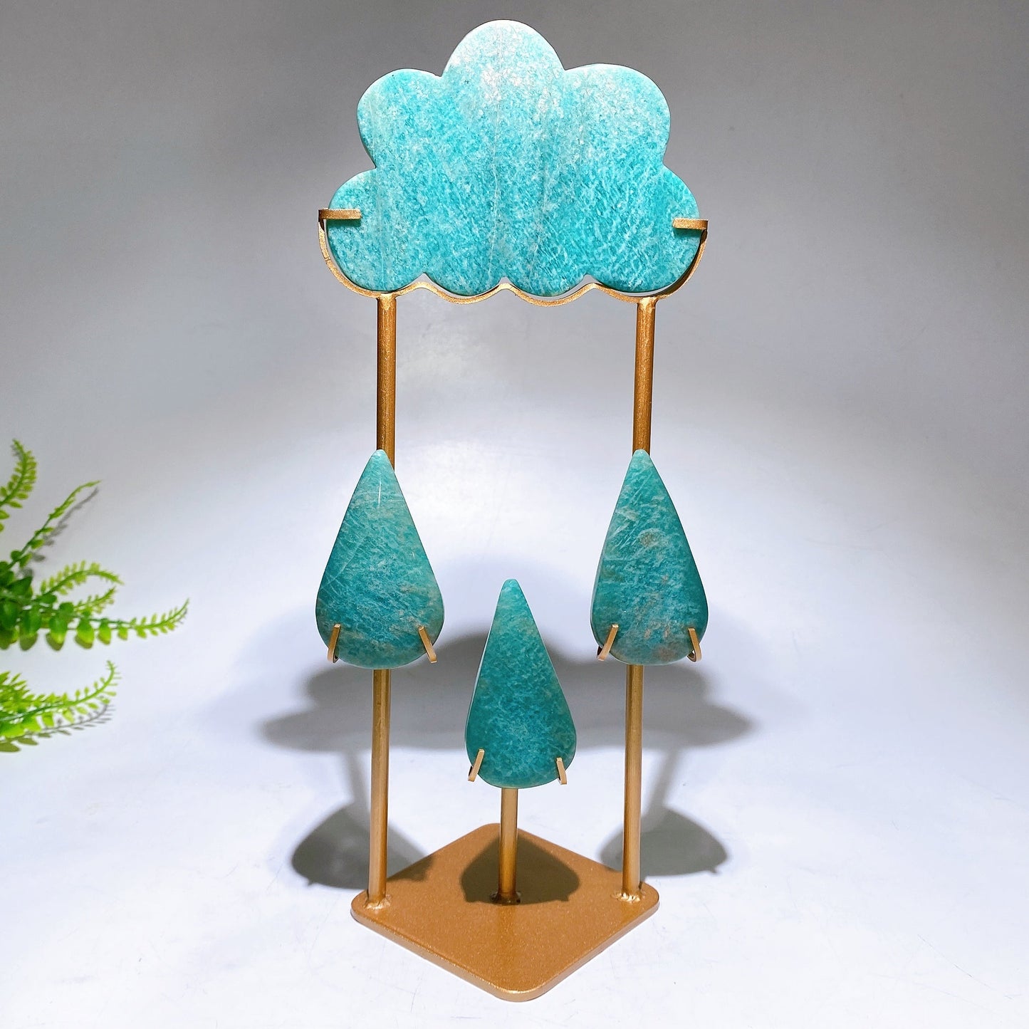 Natural Crystal Cloud Raindrop Carving with Stand Free Form Crystal Healing Bulk Wholesale