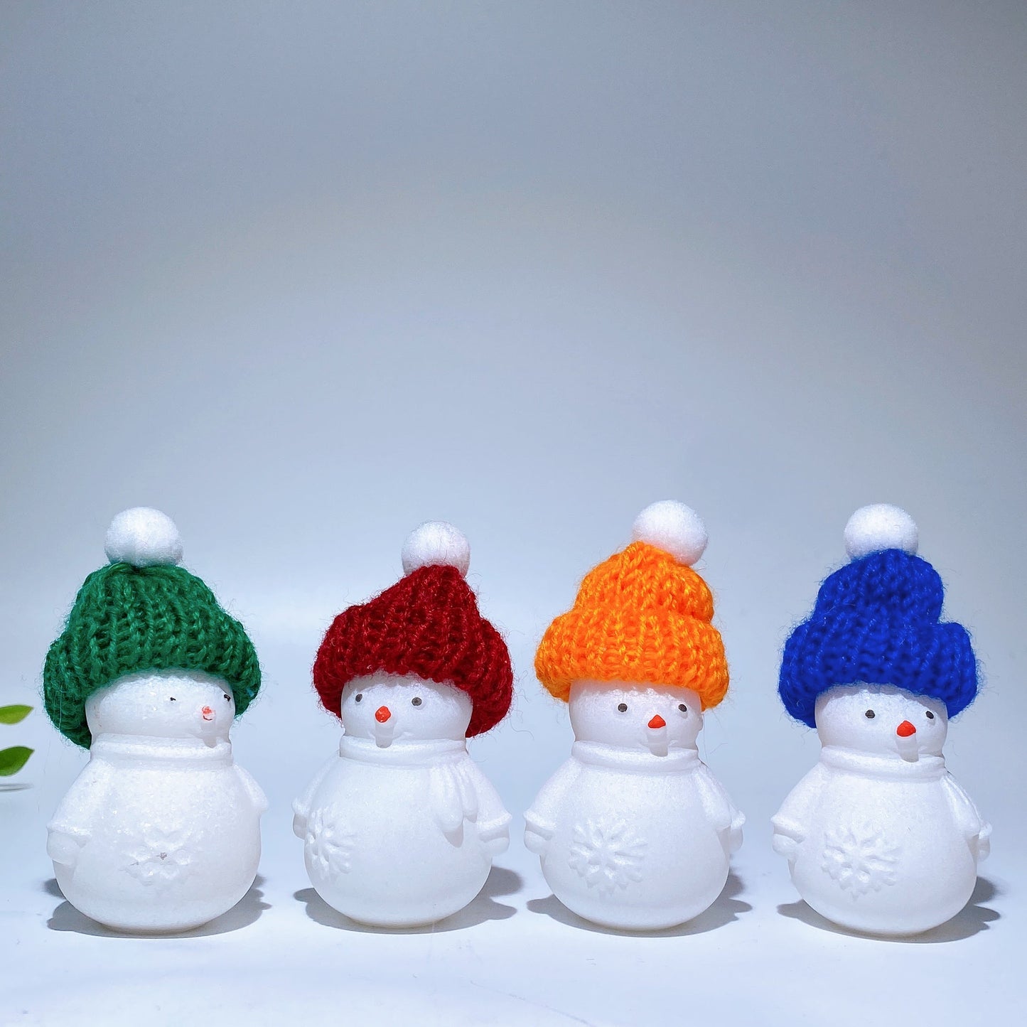 2.2" White Jade Snowman Carving with Cap Crystal Healing Bulk Wholesale