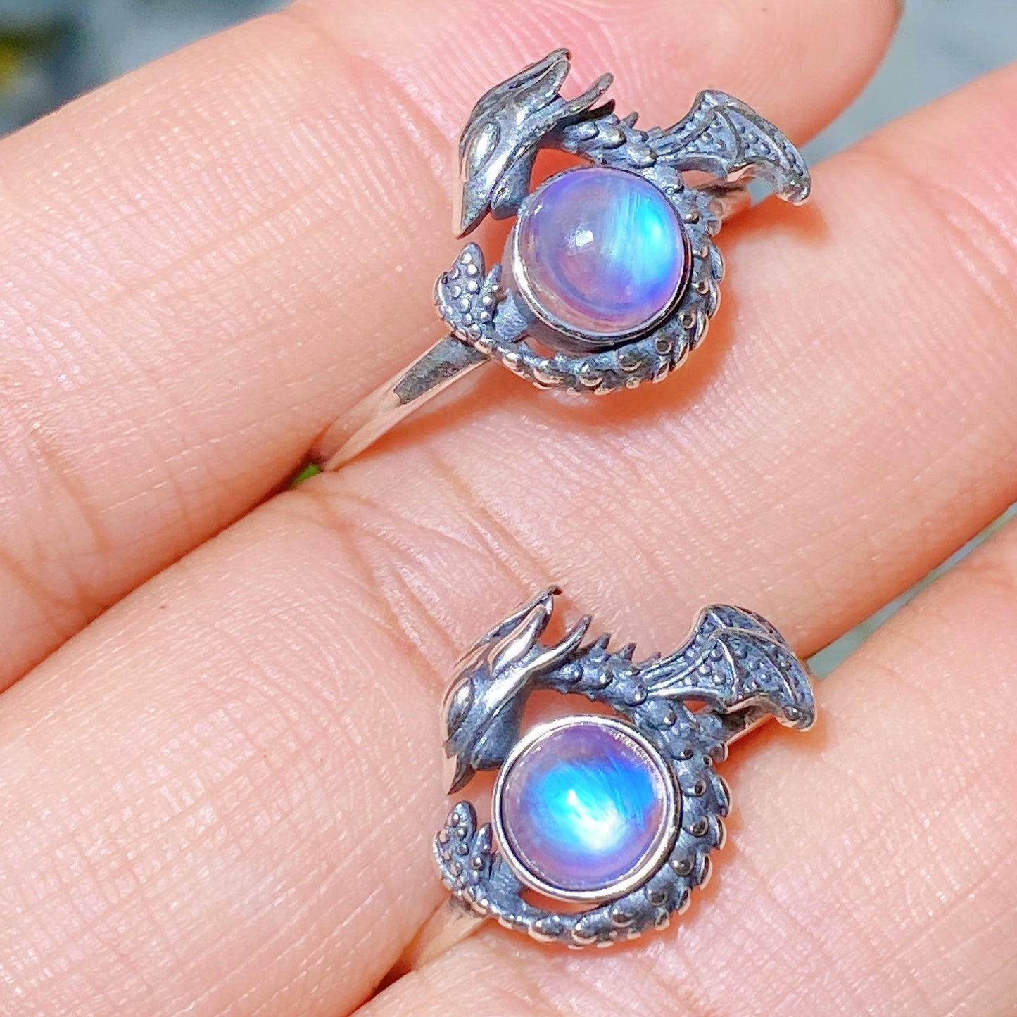 S925 Crystal Ring Crystal Healing Bulk Wholesale