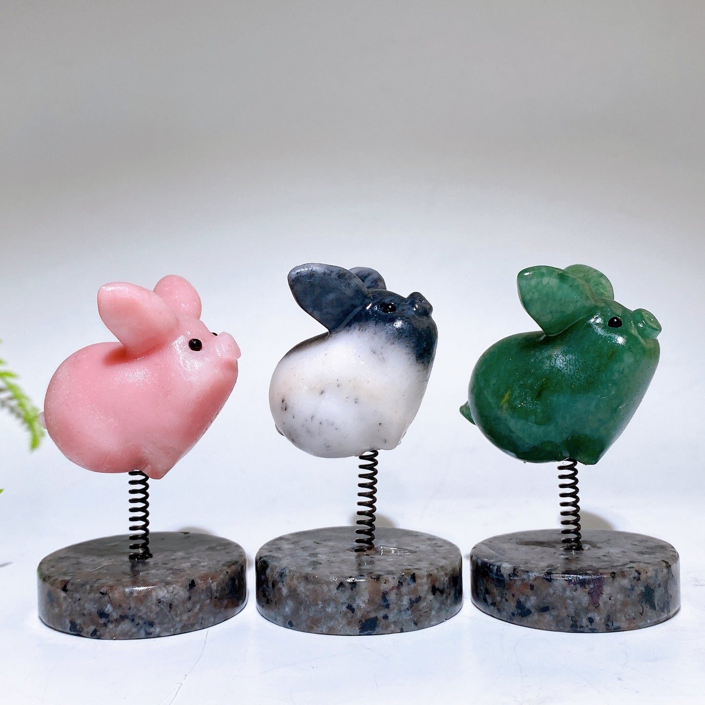 1.6" Natural Crystal Pig Carving with Yooperlite Base Crystal Healing Bulk Wholesale