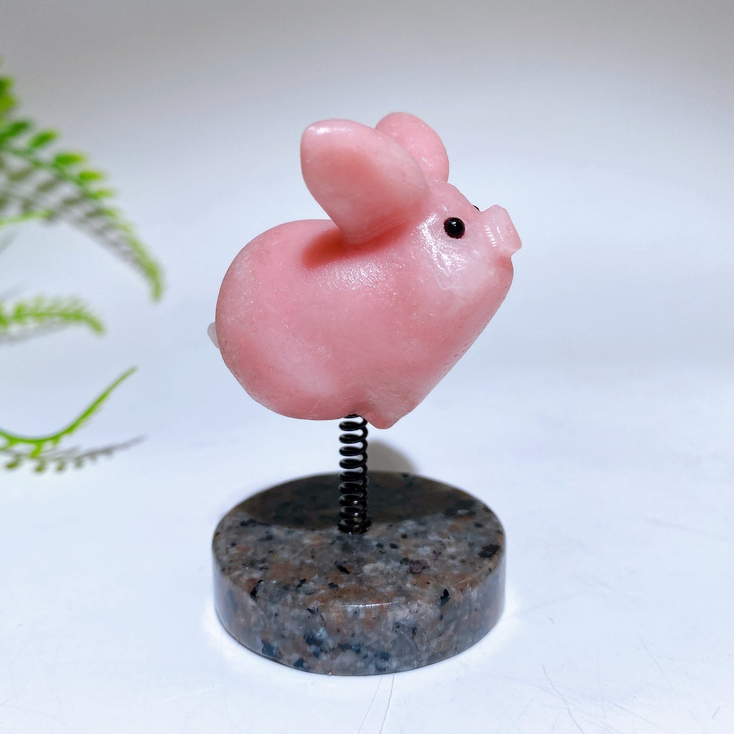 1.6" Natural Crystal Pig Carving with Yooperlite Base Crystal Healing Bulk Wholesale