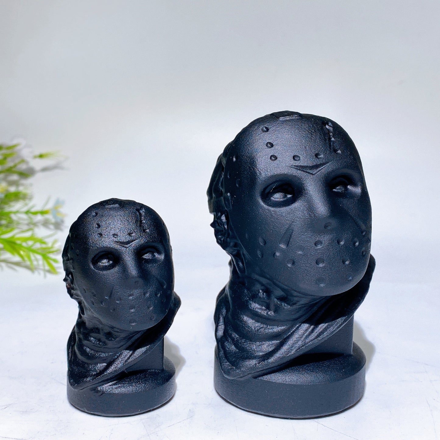 2.8"-4.0" Black Obsidian Chain Saw Massacre Carving Crystal Healing Bulk Wholesale