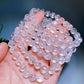 8mm Light Pink Azetulite Bracelet Crystal Healing Bulk Wholesale