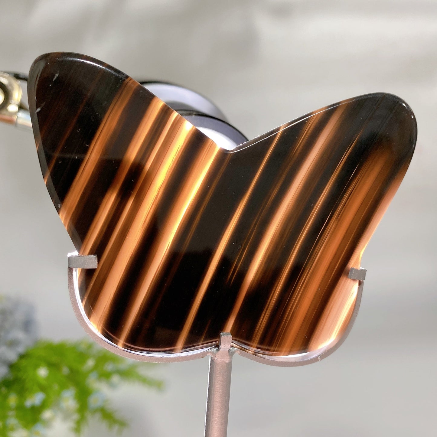 Midnight Lace Obsidian Shape Carving with Stand Crystal Healing Bulk Wholesale