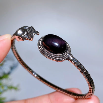 Metal Skull Crystal Bangle Crystal Healing Bulk Wholesale