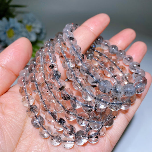 8mm Herkimer Diamond Bracelet Crystal Healing Bulk Wholesale