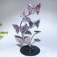 21cm Natrual Butterfly Sphere Holder Crystal Healing Bulk Wholesale