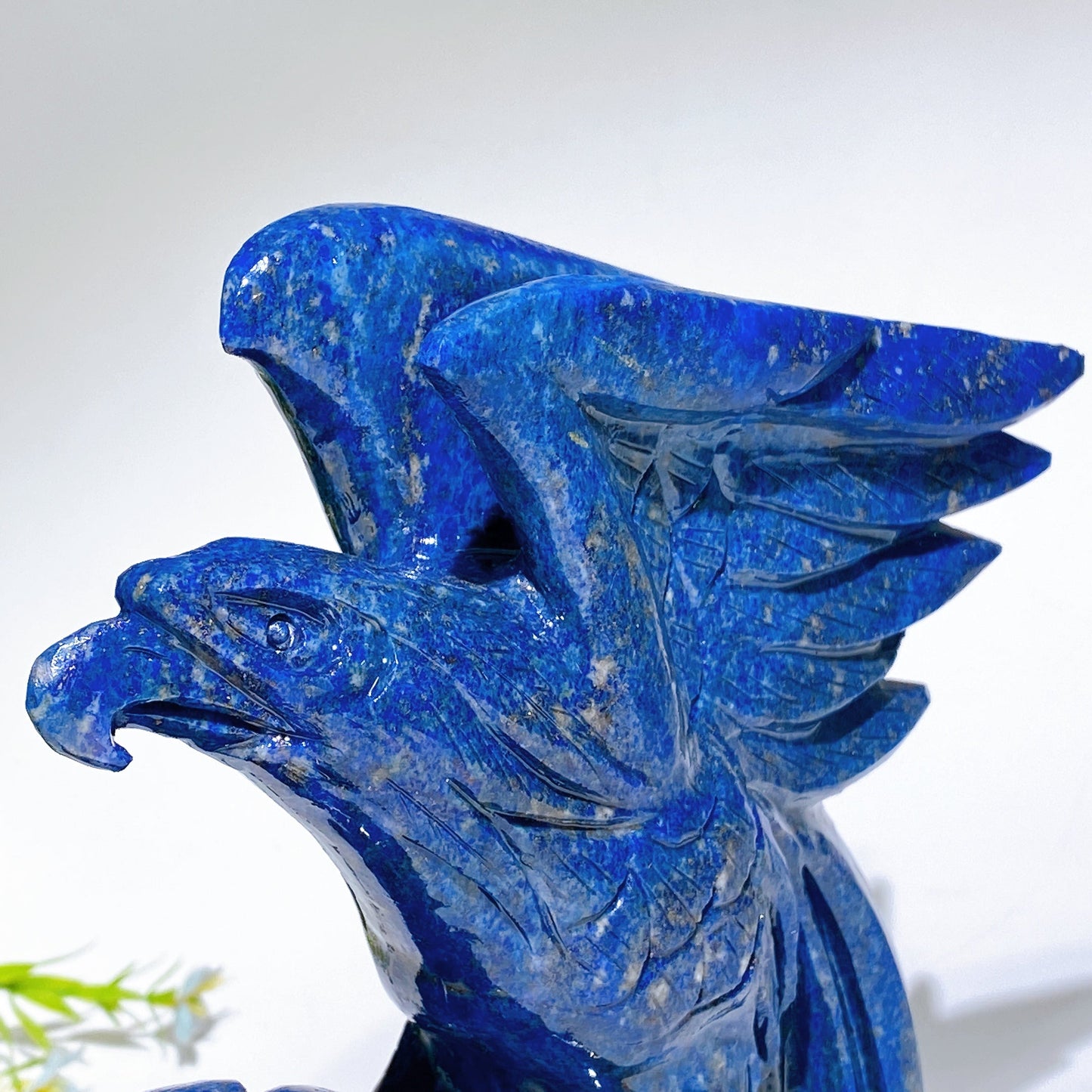 17cm Hand Carved Unique Natural Lapis Lazuli Eagle Crystal Healing Bulk Wholesale