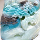 16cm Unique Sky Blue Landscape Scenery Carving Crystal Healing Bulk Wholesale