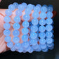 10mm Natrual Blue Chalcedony Bracelet Crystal Healing Bulk Wholesale