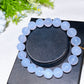 10mm Natrual Blue Chalcedony Bracelet Crystal Healing Bulk Wholesale
