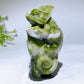 3.9" Natural Jade Chameleon Carving Crystal Healing Bulk Wholesale