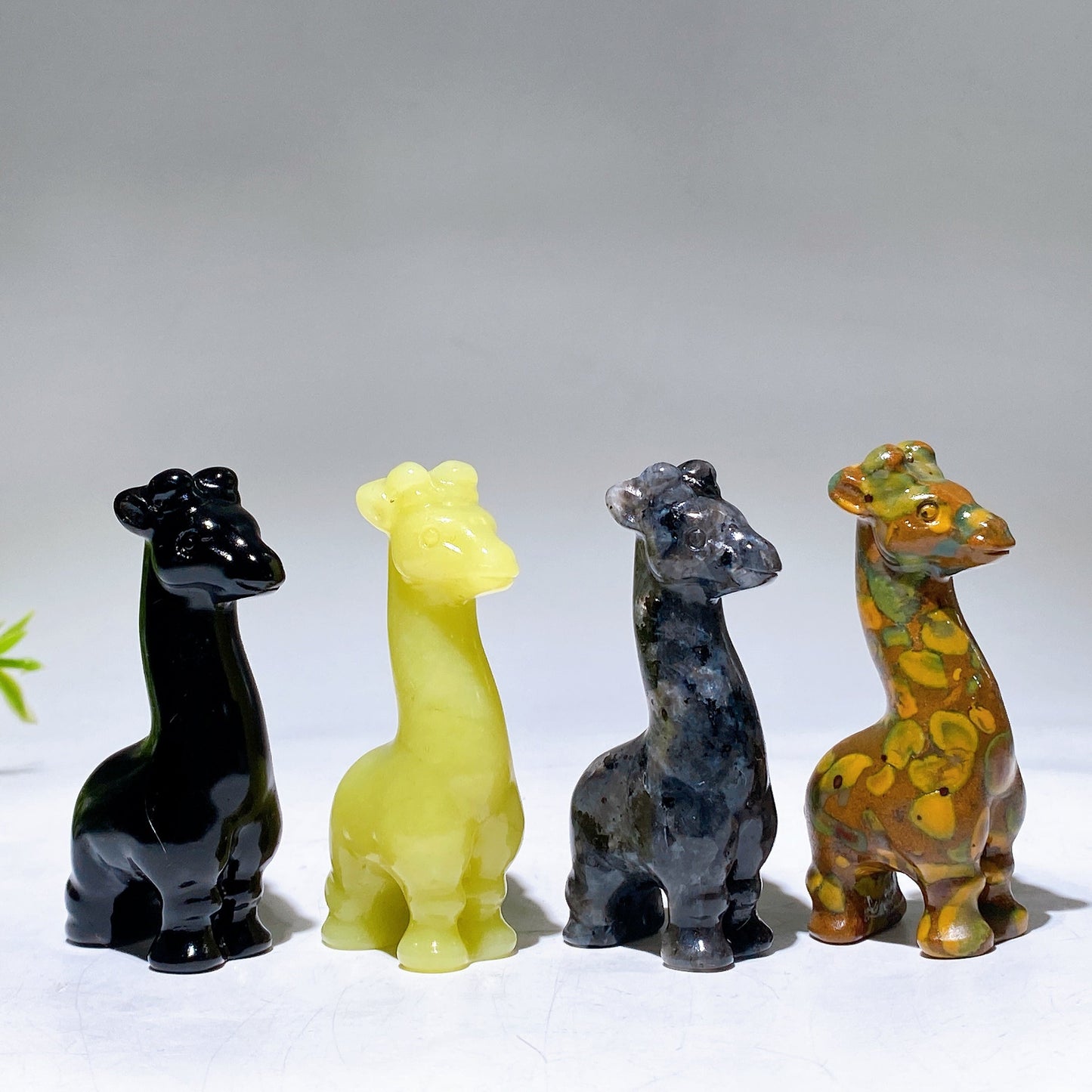 2.4" Natural Crystal Giraffe Carving Crystal Healing Bulk Wholesale