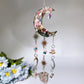 Crystal Chips Moon Shape Suncatcher Hanging Ornament Crystal Healing Bulk Wholesale