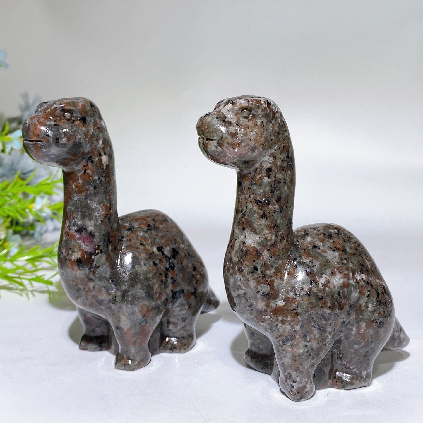 4.9" UV Reactive Yooperlite Dinosaur Carving Crystal Healing Bulk Wholesale