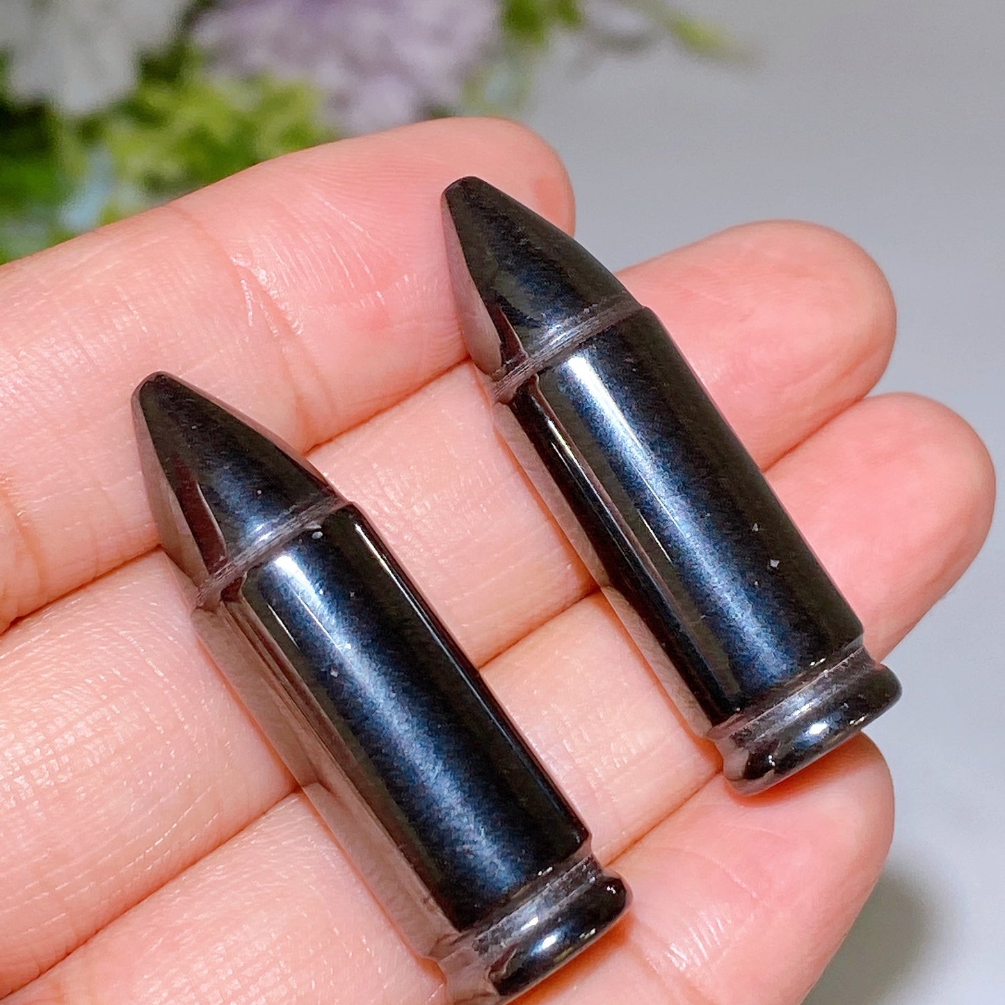 1.5" Hematite Bullet Pendant Crystal Healing Bulk Wholesale