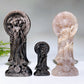 3.1"-5.9" Silver Obsidian Moonstone Hecate Carving Crystal Healing Bulk Wholesale