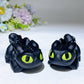 2.8" Black Obsidian Toothless Carving Crystal Healing Bulk Wholesale