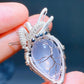 Crystal Silver Copper Wrapped Pendant  Crystal Healing Bulk Wholesale