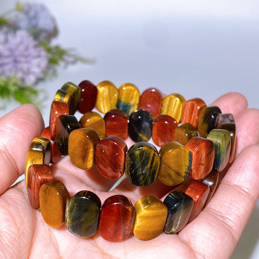 Rainbow Tiger's Eye Bangle Crystal Healiing Bulk Wholesale
