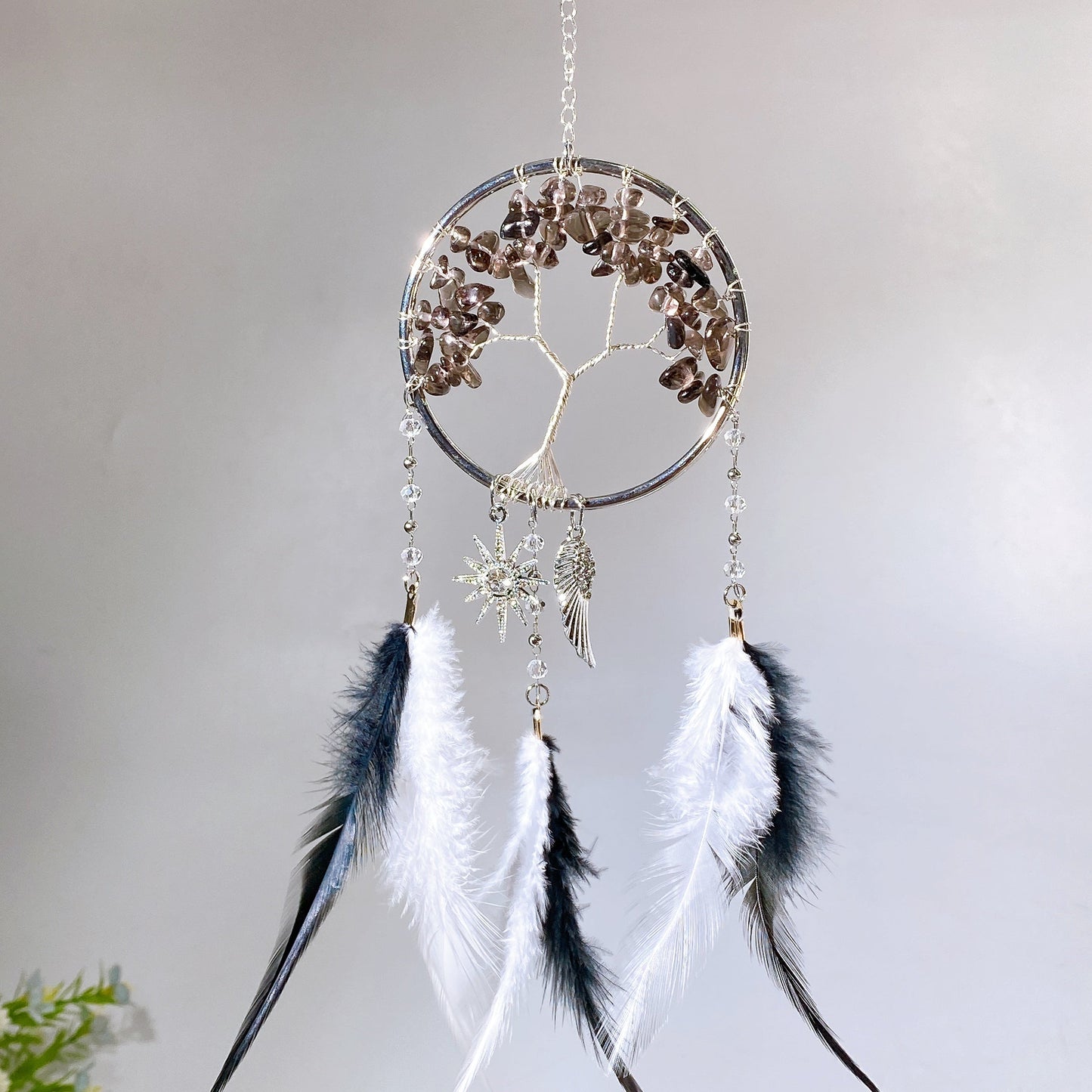 28cm Natural Crystal Dreamcatcher Crystal Healing Bulk Wholesale