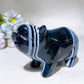 4.2" Black Banded Agate Piggy Carving Crystal Healing Bulk Wholesale