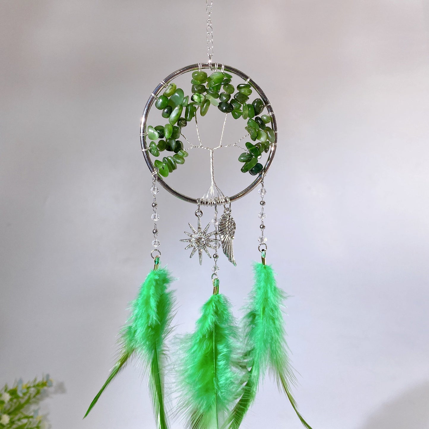 28cm Natural Crystal Dreamcatcher Crystal Healing Bulk Wholesale
