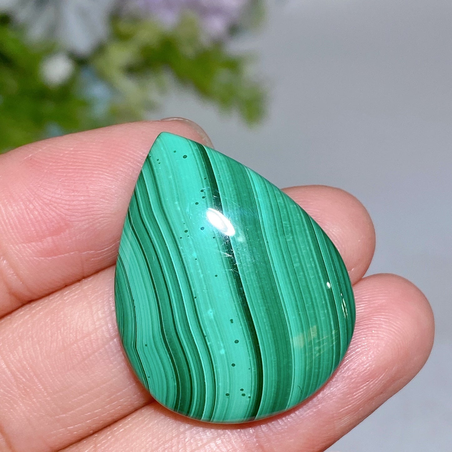 Malachite Drop Shape Cabochon for jewelry DIY Crystal Healing Bulk Wholesale