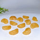1.8" Orange Calcite Orange Segnment Fruit Carving Crystal Healing Bulk Wholesale