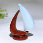 3.0" Crystal Sailboat Carving Crystal Healing Bulk Wholesale
