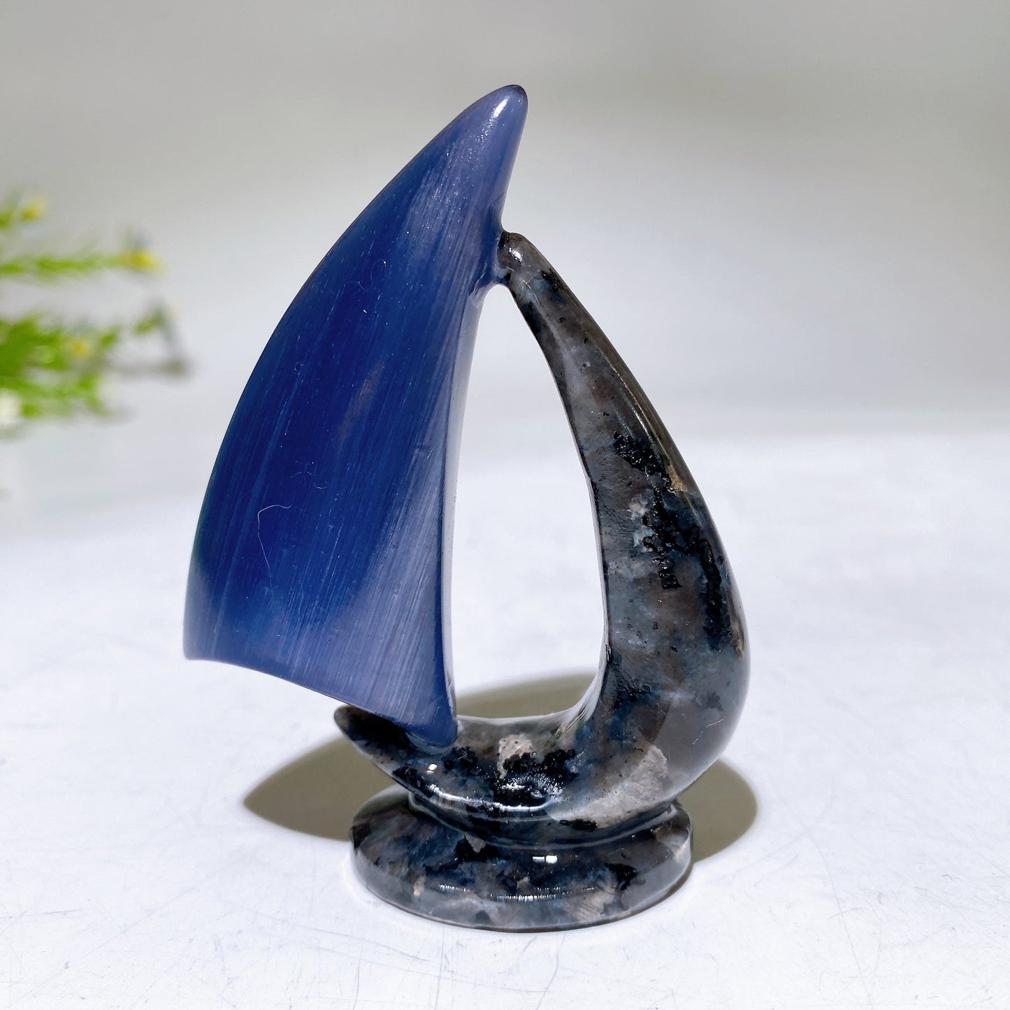 3.0" Crystal Sailboat Carving Crystal Healing Bulk Wholesale