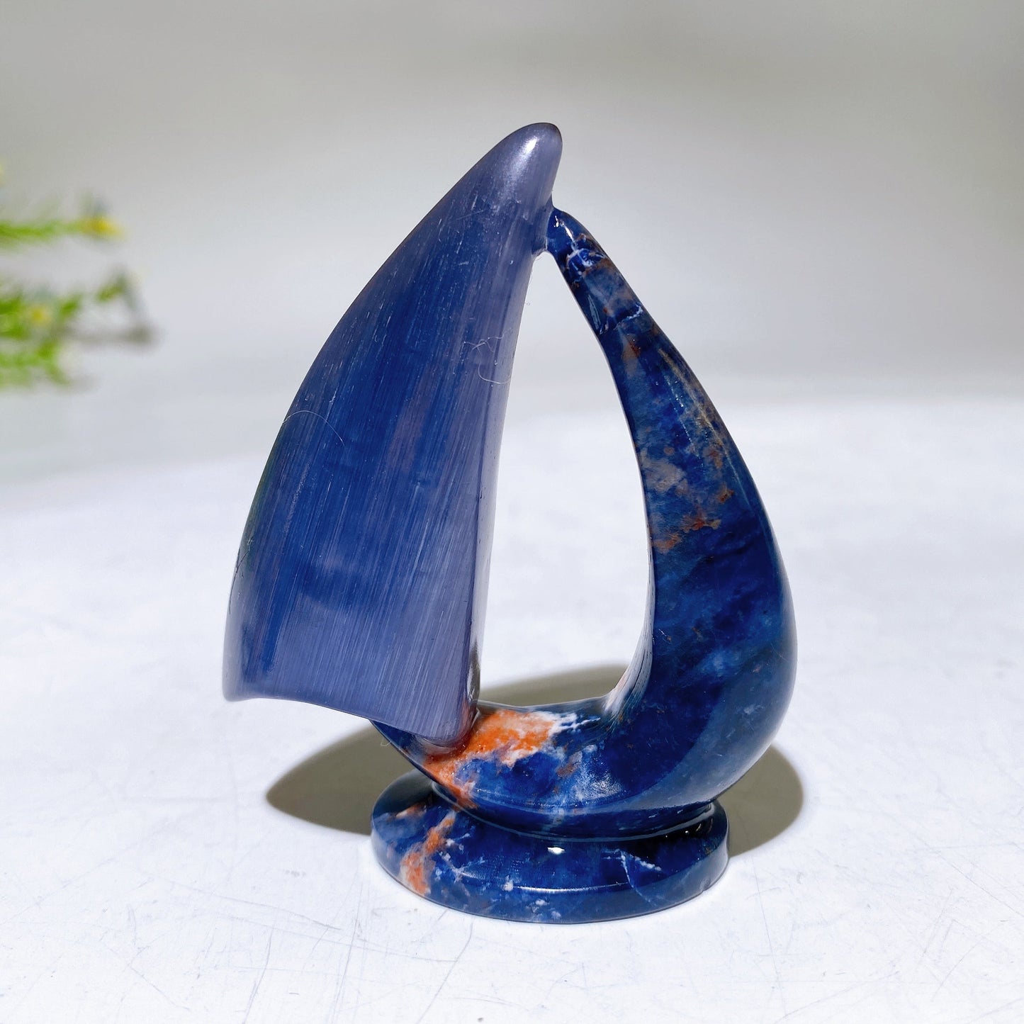 3.0" Crystal Sailboat Carving Crystal Healing Bulk Wholesale