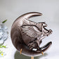 Silver Obsidian Unicorn Dragon Carving with Stand Crystal Healing Bulk Wholesale