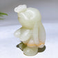2.6" Crystal butterfly Hovering Over Rabbit Nose Carving Crystal Healing Bulk Wholesale