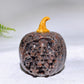 2.4" Crystal Pumpkin with Skulls Decor Carving Crystal Healing Bulk Wholesale