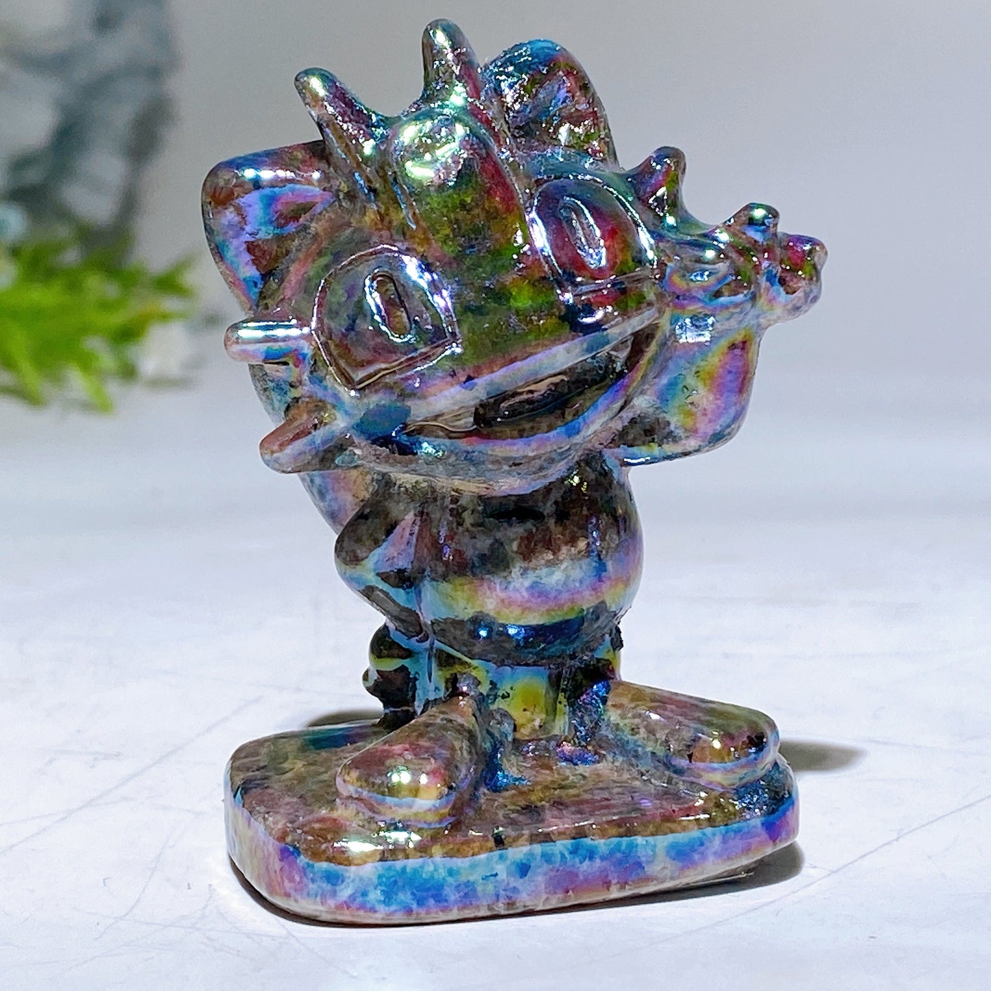 1.6"-2.4" Aura Yooperlite Pokemon Character Carving Crystal Healing Bulk Wholesale