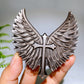 3.2" Silver Obsidian Wing Carving Crystal Healing Bulk Wholesale