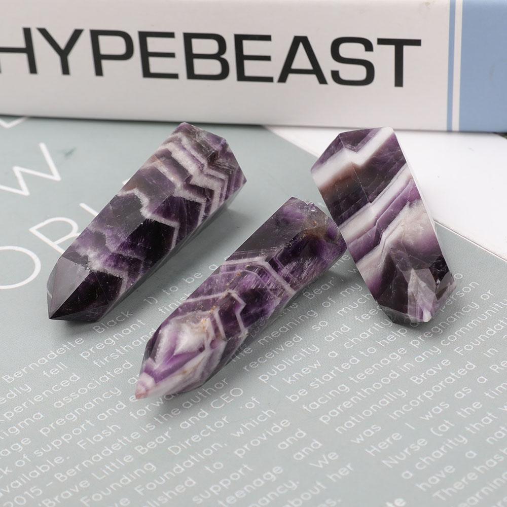 Set of 3 Dream Amethyst Points Wholesale Crystals USA