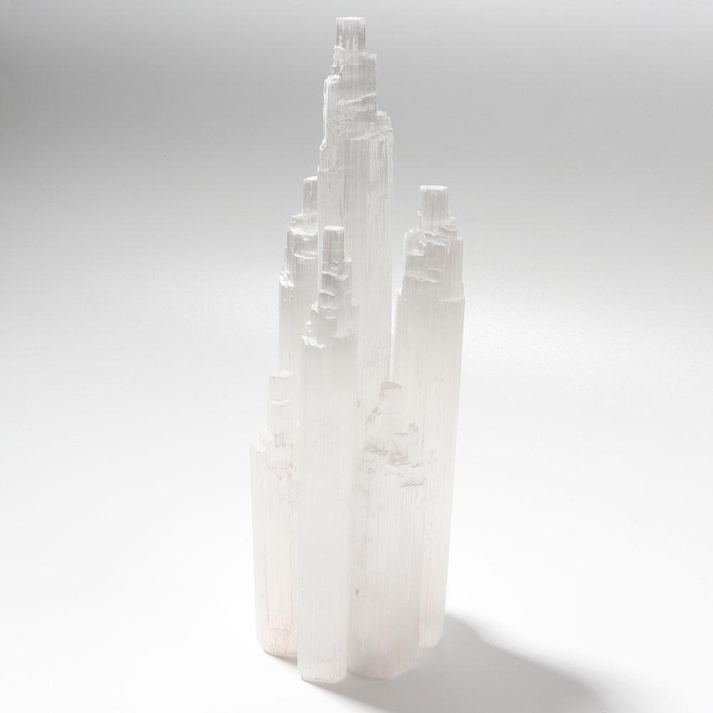 7.5" Selenite Tower Skyscraper  Wholesale Crystals USA