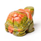 1.5" Unakite Crystal Carving Turtle Wholesale Crystals USA