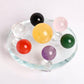 Chakra Sphere With Glass Chakra Stand Full Set