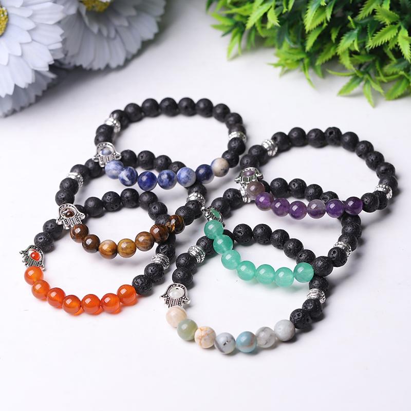 85mm Volcanic with Crystal Bracelet Wholesale Crystals USA