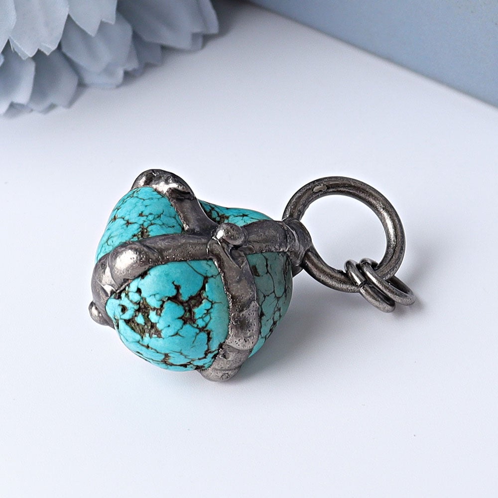 1.8" Turquoise Pendant for DIY Wholesale Crystals USA