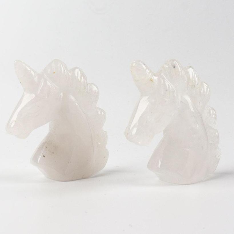 2" Clear Quartz Crystal Carving Unicorn Wholesale Crystals USA
