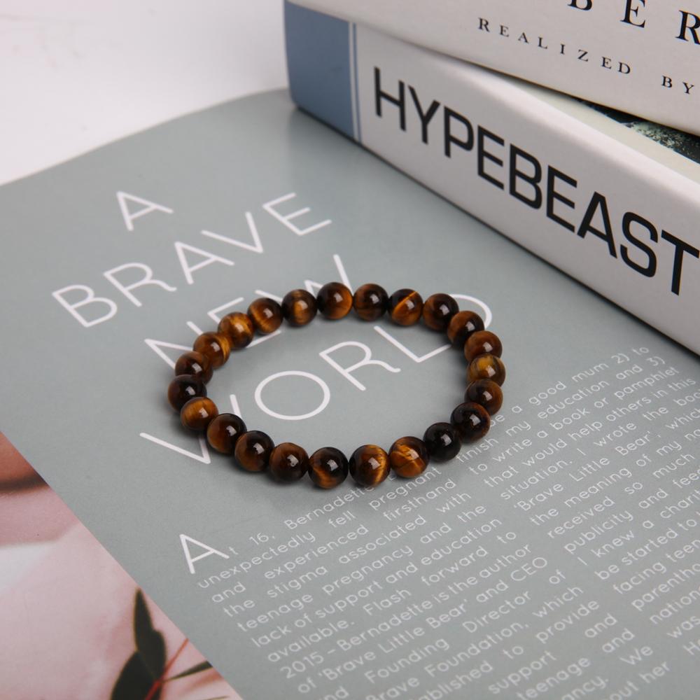 8mm Tiger Eye Crystal Bracelet Wholesale Crystals USA