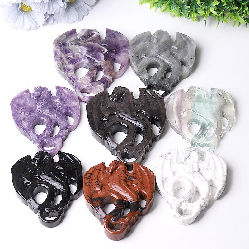 4" High Quality Dragon Crystal Carvings for Decoration Wholesale Crystals USA