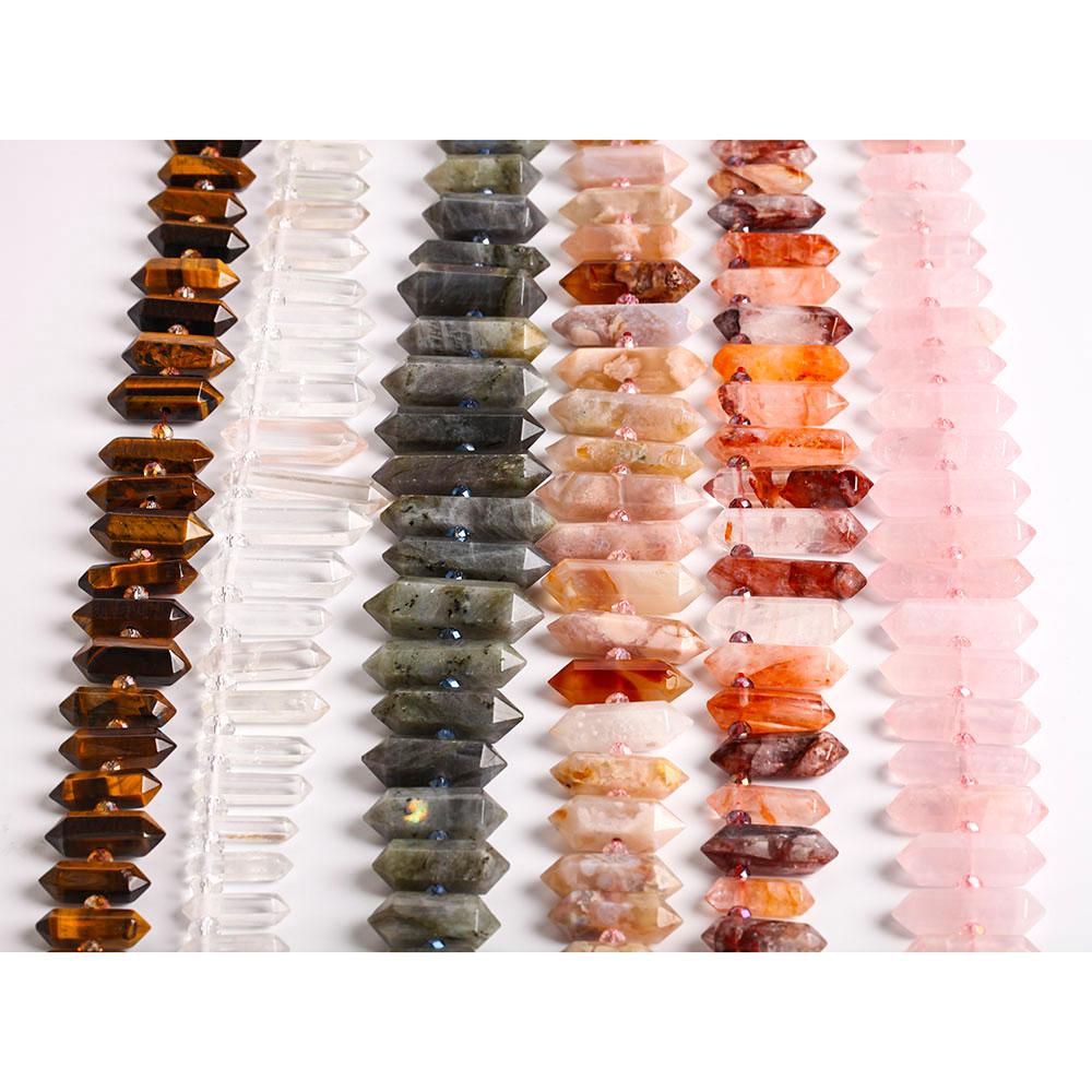Natural Crystal Point Chain Strings Use for DIY Wholesale Crystals USA