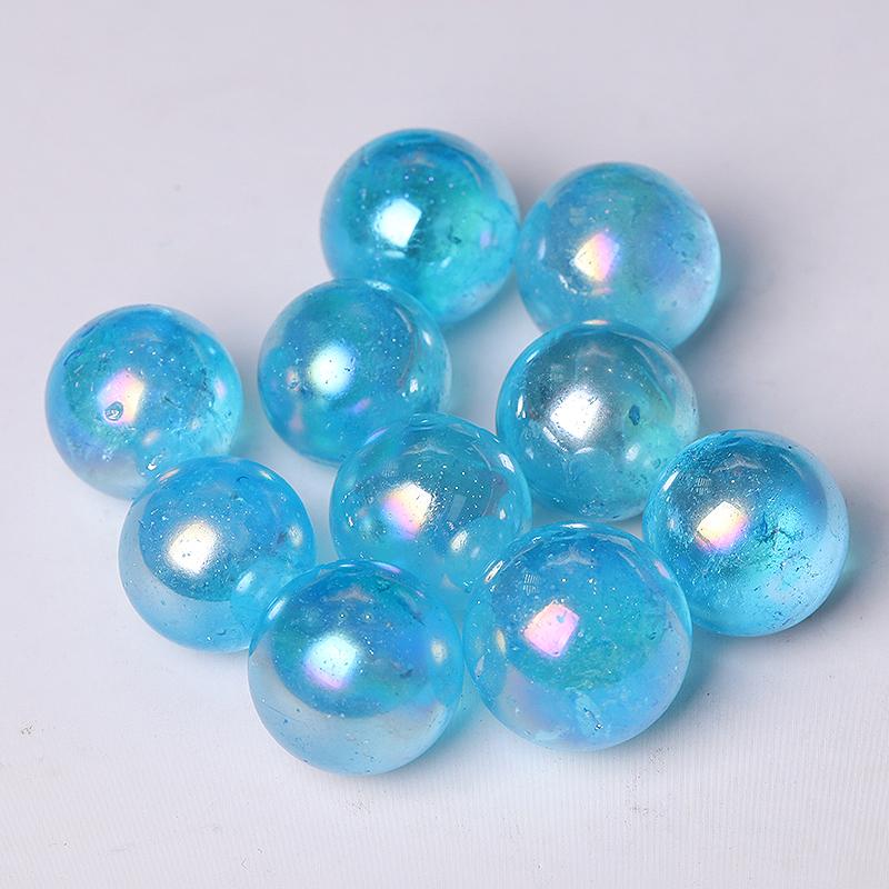 0.25kg Aura Blue Crystal Spheres Wholesale Crystals USA